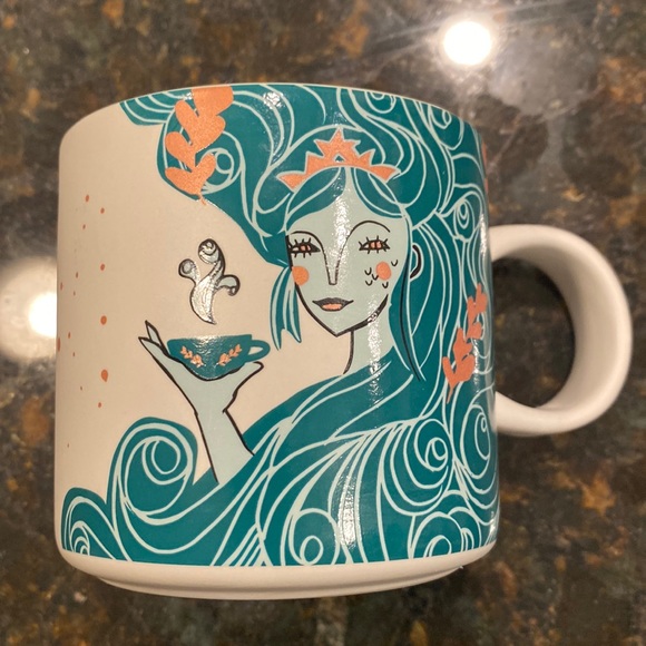 Starbucks 2018 Aqua Siren Tail Mermaid 12 Oz. Mug
